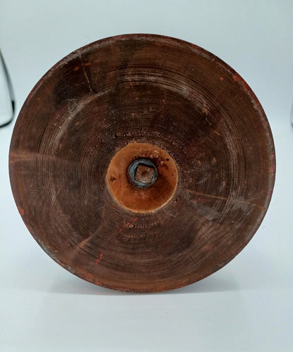 Statue en Régule sur Socle en Bois – "La Fermière" - Vintage AR CONCEPT