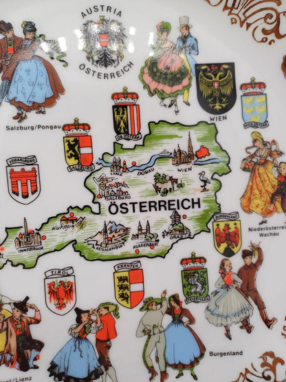 Assiette en Porcelaine – Collection Autriche Österreich AR CONCEPT