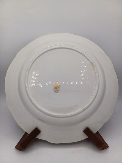 Plat en porcelaine – Décor floral – Lunéville, France - Collection AR CONCEPT