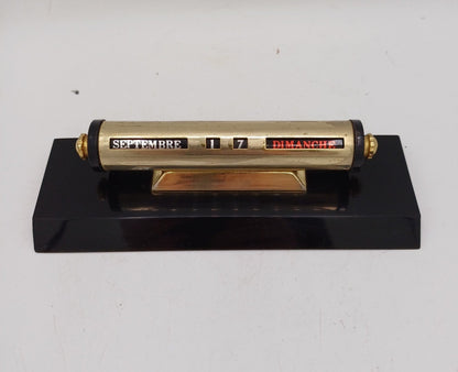 Calendrier perpétuel à rouleau doré – Vintage AR CONCEPT