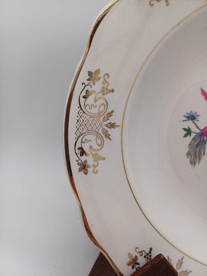 Lot de 12 assiettes creuses – Porcelaine de Lunéville – Décor floral AR CONCEPT