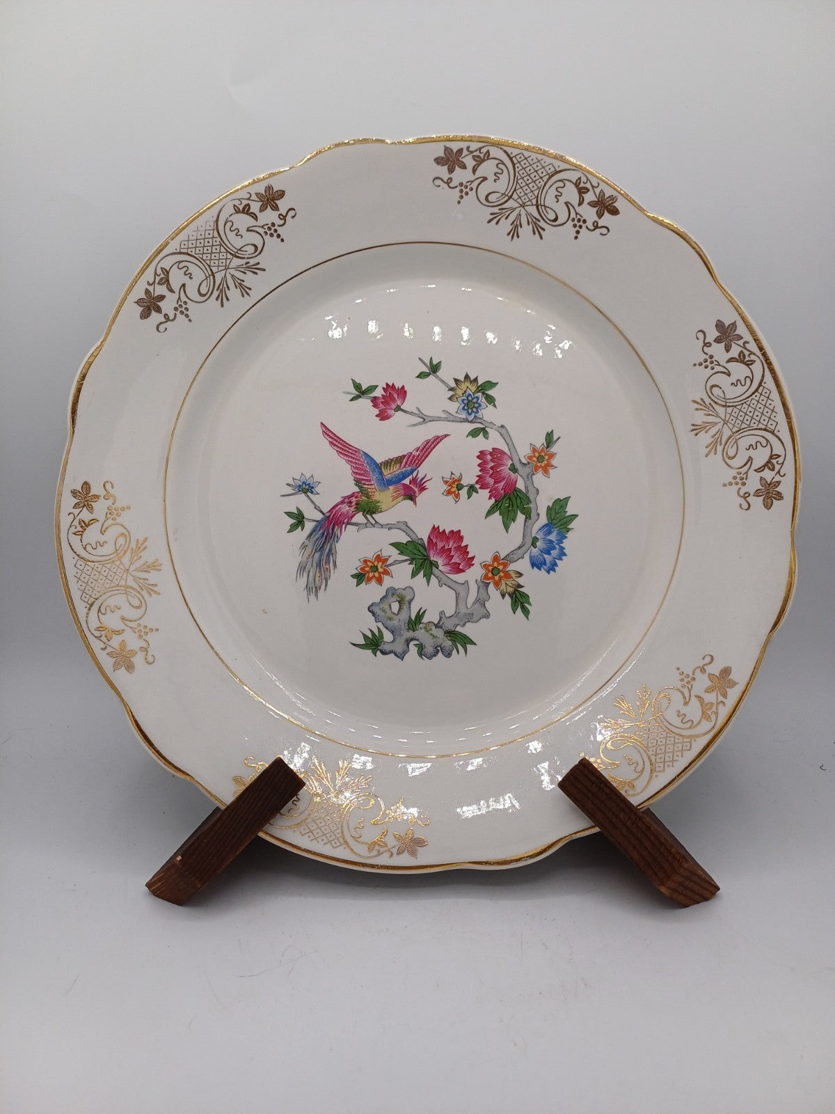 Plat en porcelaine – Décor floral – Lunéville, France - Collection AR CONCEPT