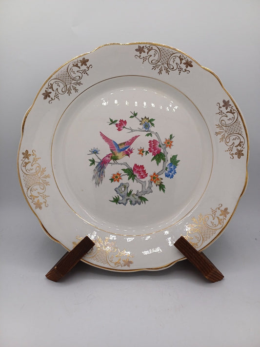 Plat en porcelaine – Décor floral – Lunéville, France - Collection AR CONCEPT