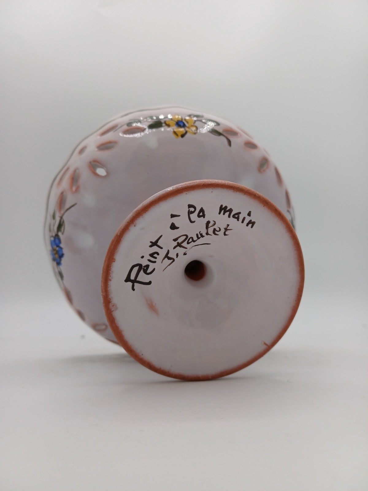 Petite Coupe / Vide-Poche en Terre Polie Signée Jean Paulet – Peint à la main AR CONCEPT