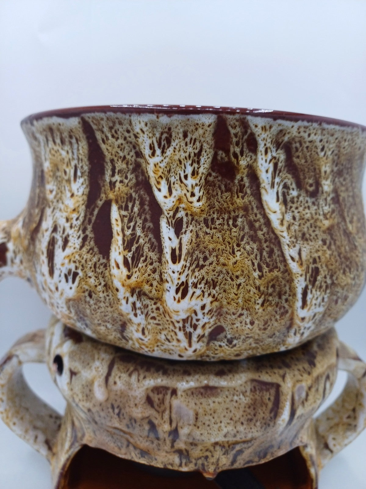 Service à fondue Vallauris en céramique – Francis Bongiovanni - Pour 4 personnes AR CONCEPT