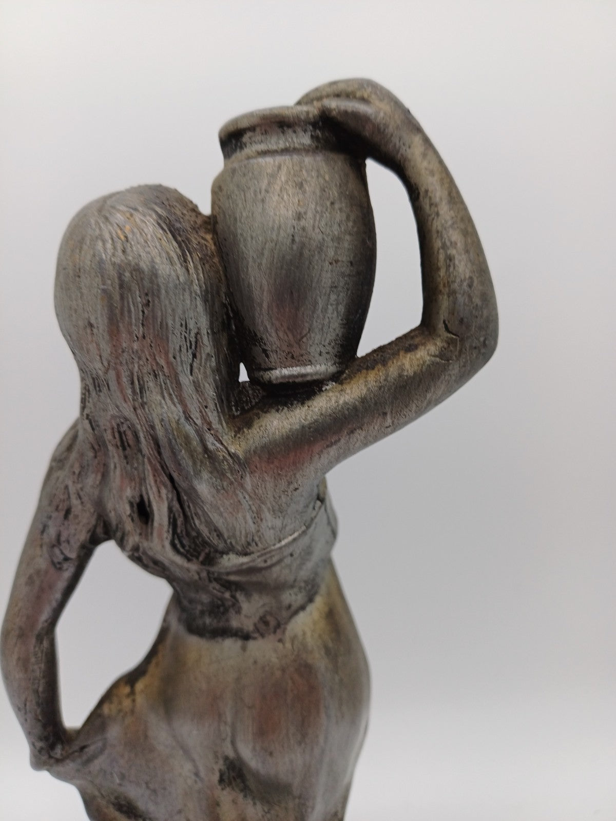 Statuette en régule argenté signée Rucho – "Marika" - Vintage - Déco Intérieur