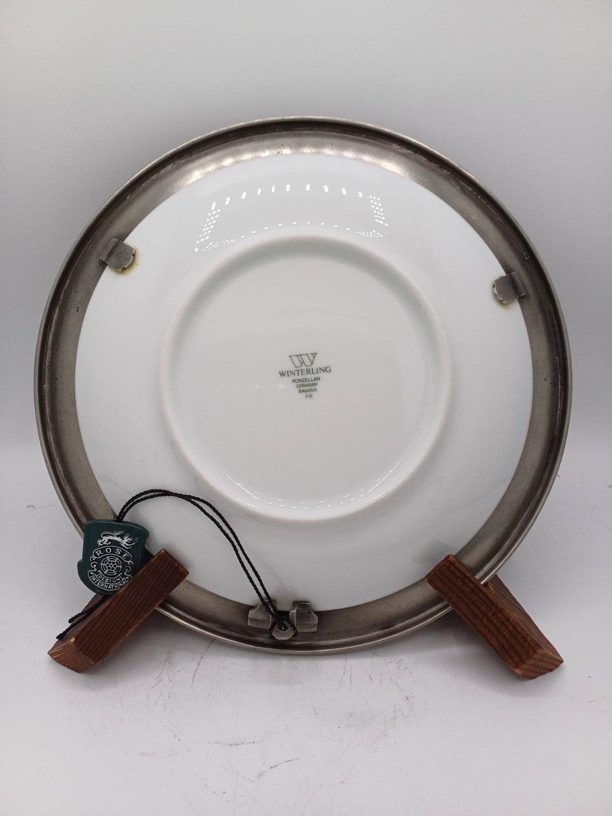 Lot de 2 assiettes en porcelaine allemande Bavaria – Winterling – Terra Veccttia AR CONCEPT