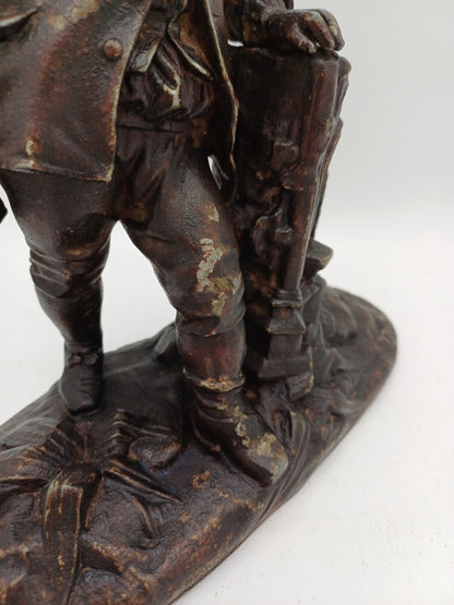 Statue en régule – “L’Écolier” - Vintage - Déco Intérieur