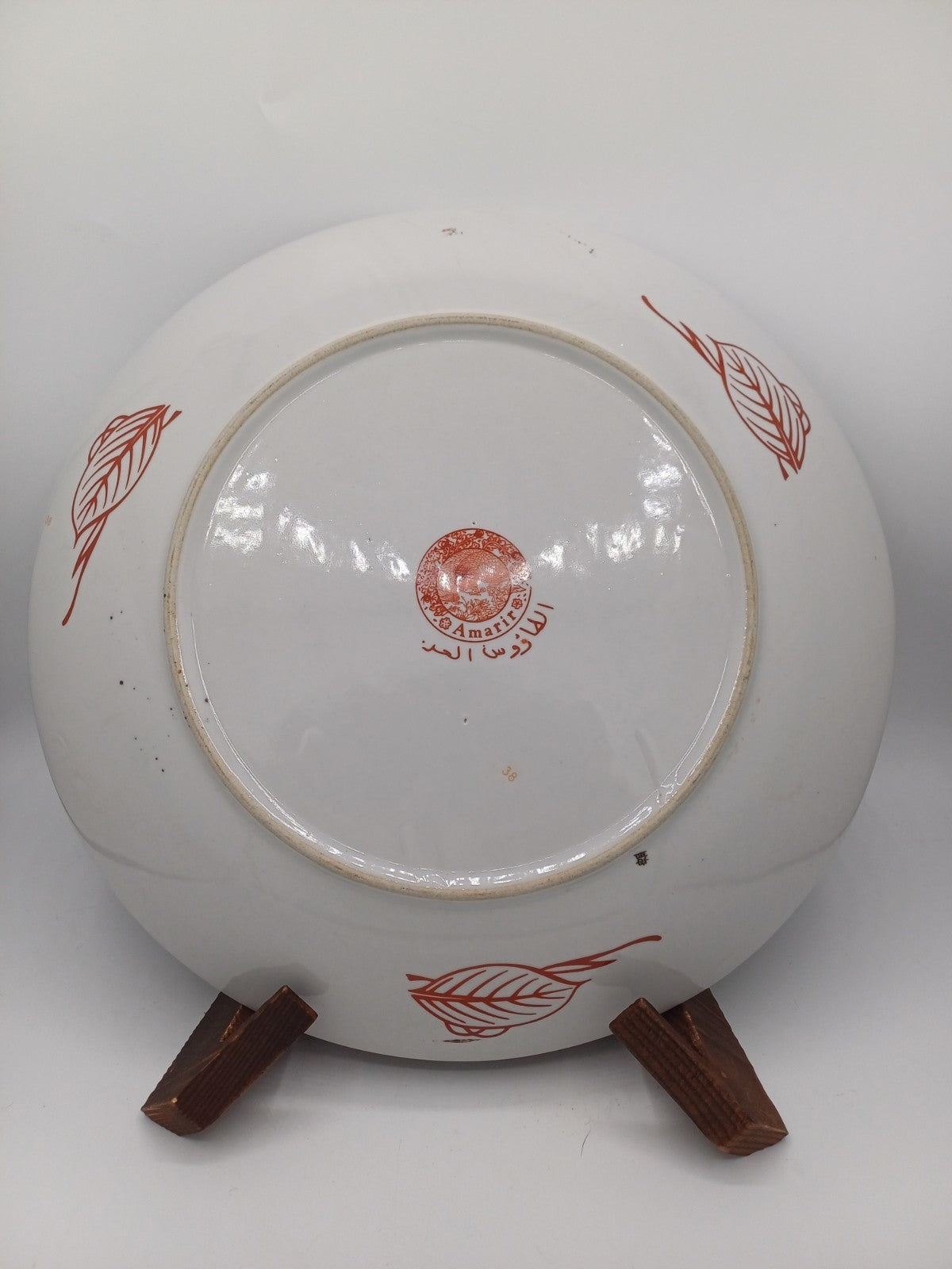 Grand Plat Amarir en Porcelaine Fine de Taous – Maroc AR CONCEPT