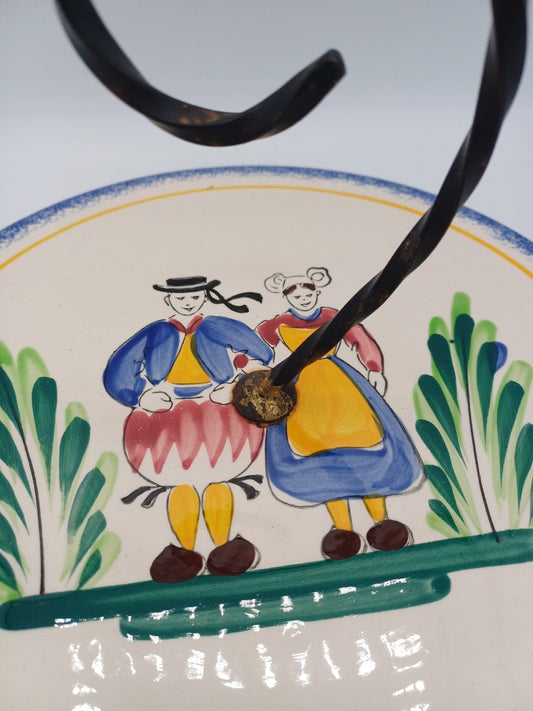 Plateau à Fromage en Faïence – Décor Breton "La Pointe du Raz" AR CONCEPT