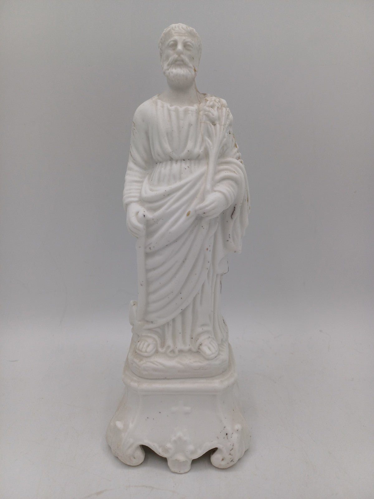 Statue en biscuit – Saint Joseph signé - Religieux - Vintage AR CONCEPT