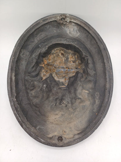 Sculpture murale en régule – Tête du Christ - Religieux - Décoration Intérieur AR CONCEPT