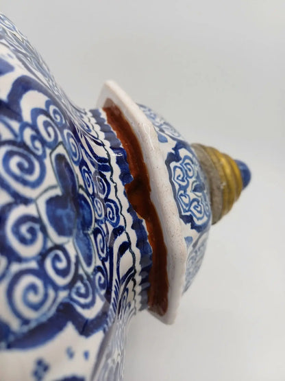 Vase / Potiche - Faïence de Delft - Signé La Griffe de Porcelaine AR CONCEPT