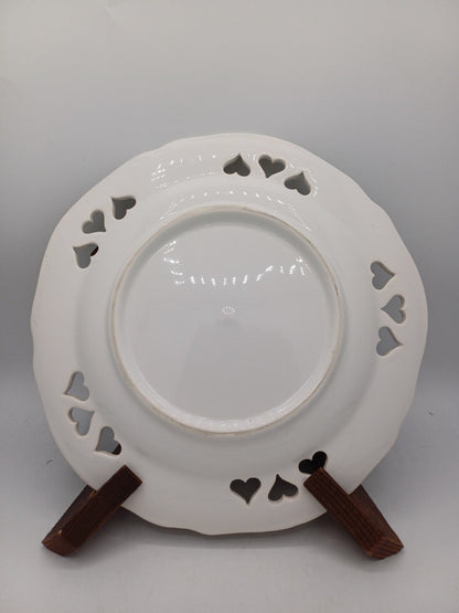 Assiette en Faïence Style Moustiers avec Cœur Sculpté AR CONCEPT