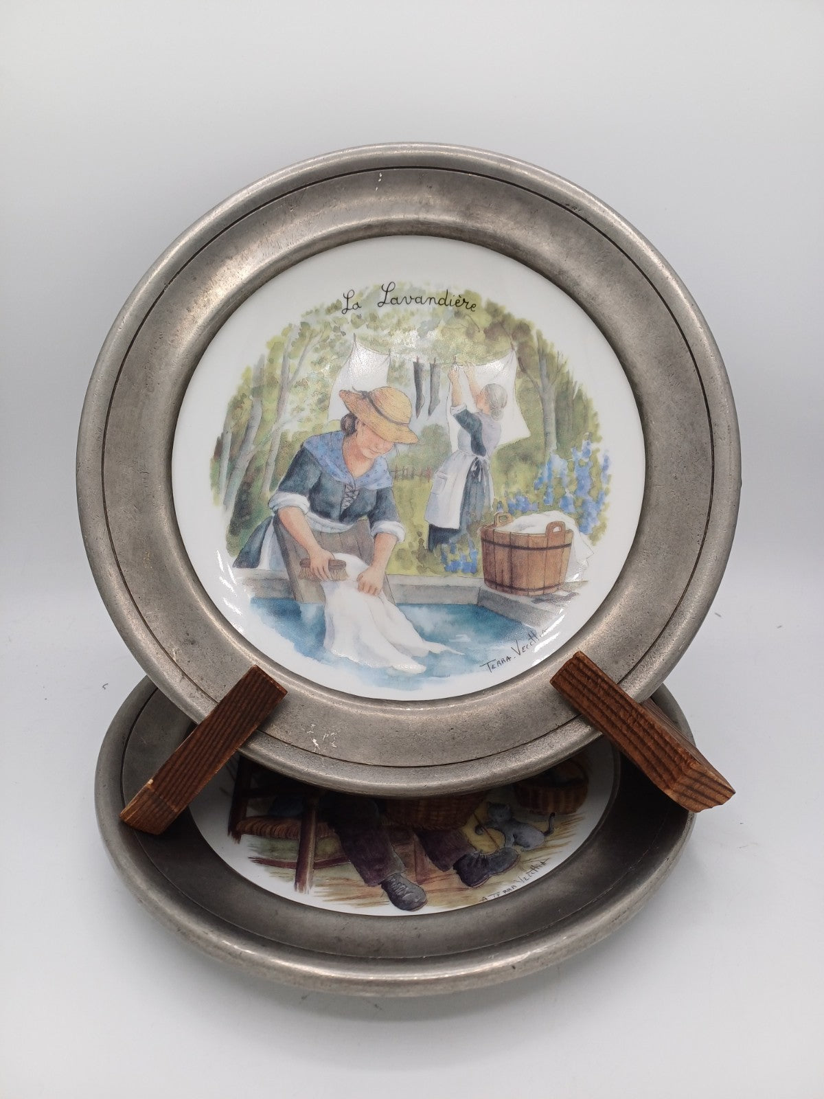 Lot de 2 assiettes en porcelaine allemande Bavaria – Winterling – Terra Veccttia AR CONCEPT