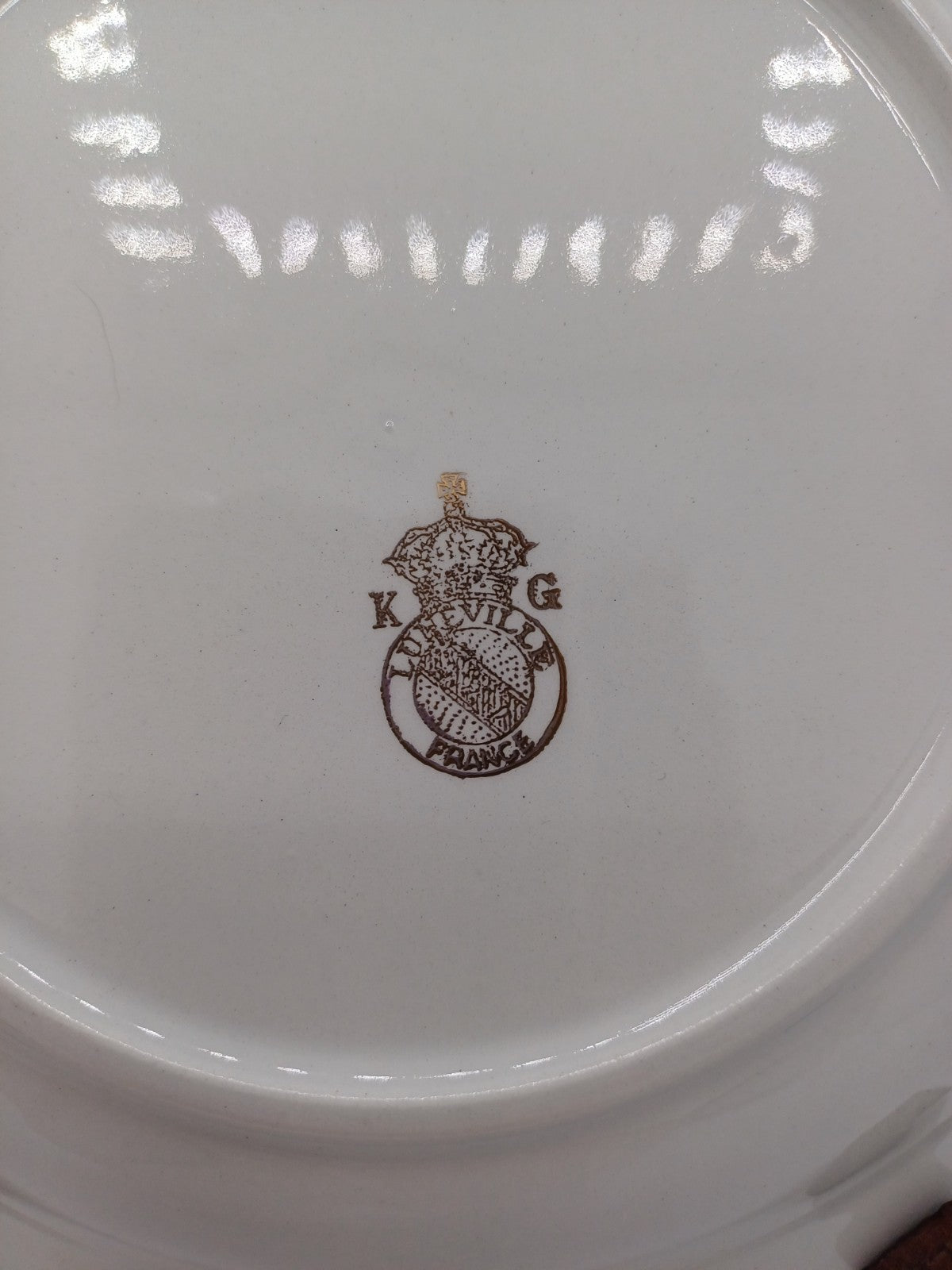 Lot de 12 assiettes creuses – Porcelaine de Lunéville – Décor floral AR CONCEPT