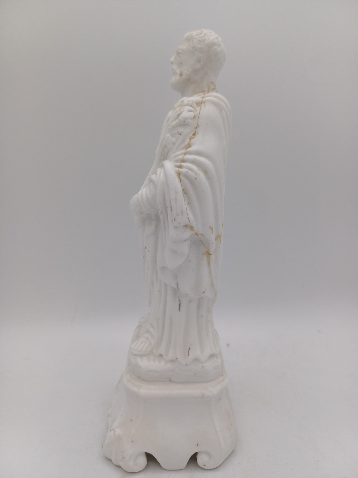 Statue en biscuit – Saint Joseph signé - Religieux - Vintage AR CONCEPT