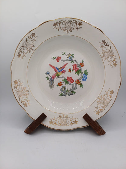 Grand plat creux en porcelaine – Décor floral – Lunéville, France AR CONCEPT