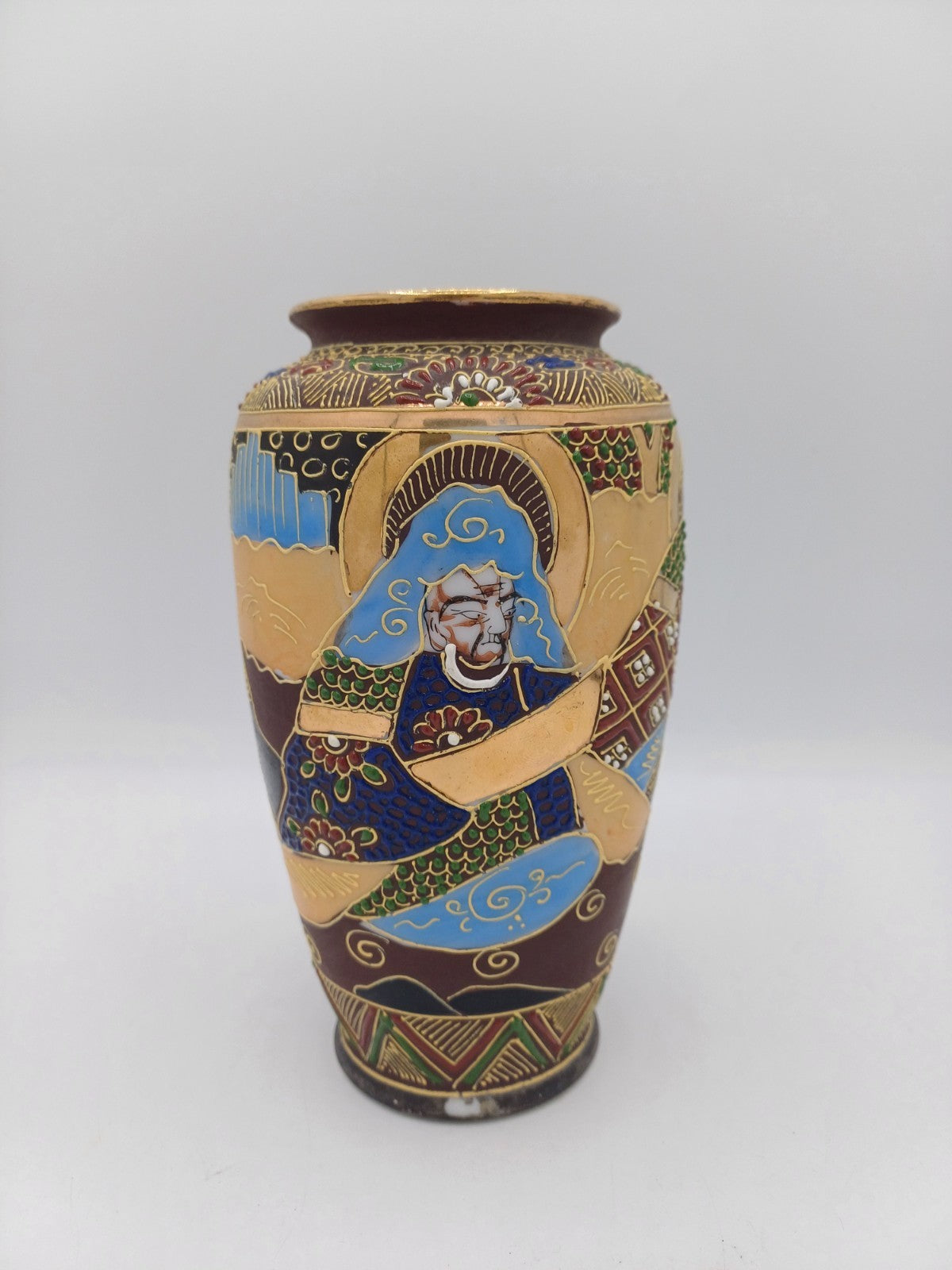 Petit vase Satsuma en Porcelaine du Japon – Signé AR CONCEPT