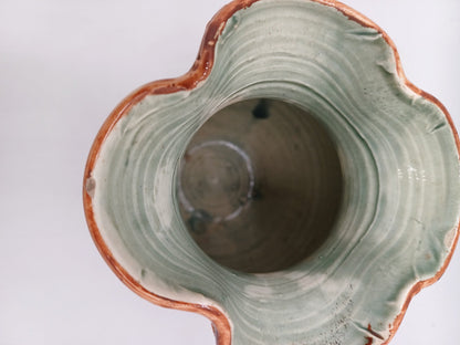 Petit Vase en Céramique de Monaco Signé Cerart – Décor Floral AR CONCEPT