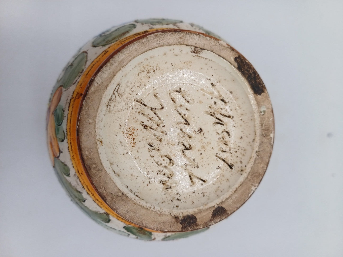 Petit Vase en Céramique de Monaco Signé Cerart – Décor Floral AR CONCEPT