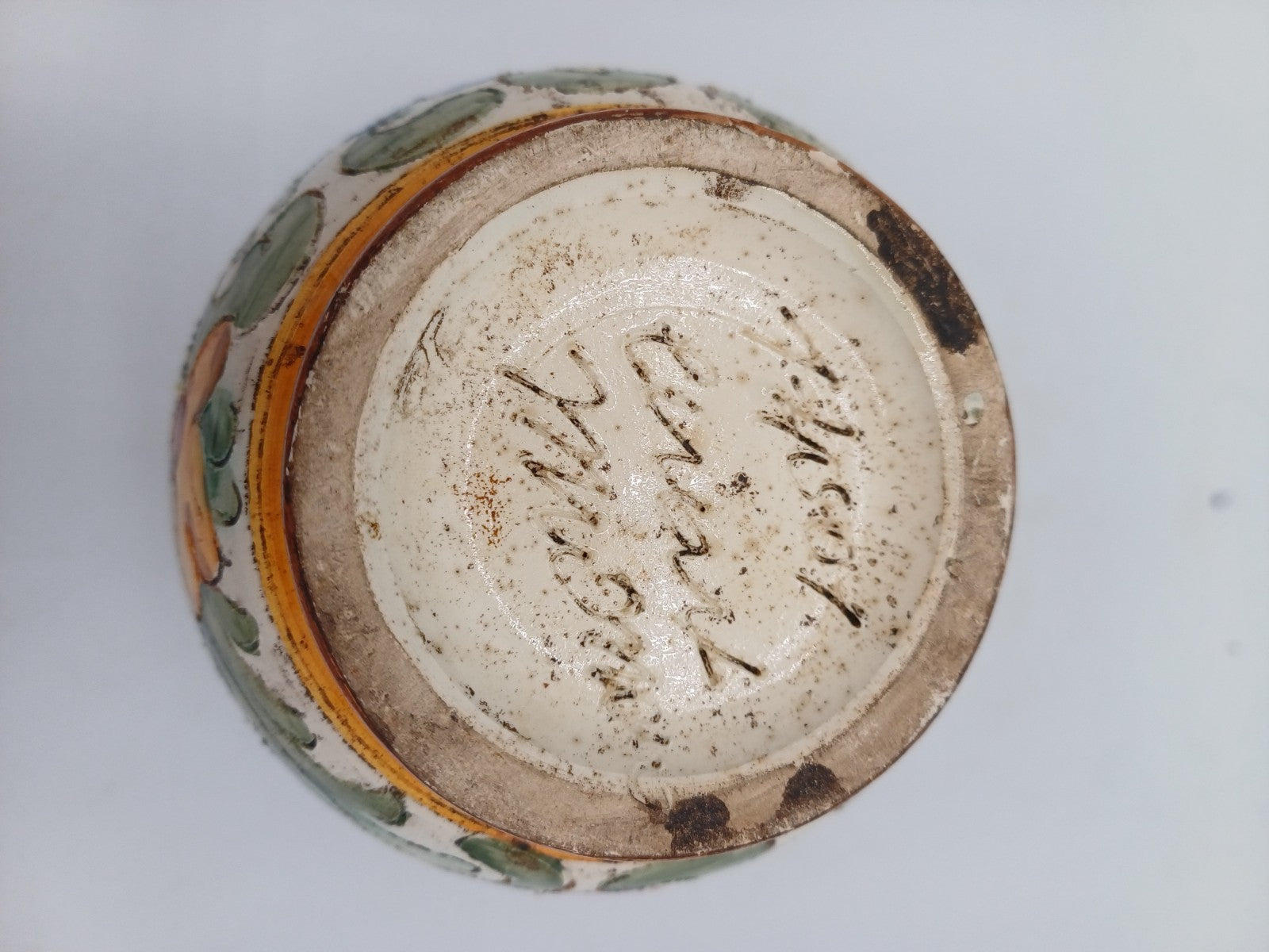 Petit Vase en Céramique de Monaco Signé Cerart – Décor Floral AR CONCEPT