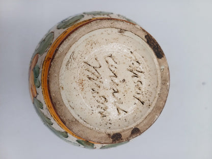 Petit Vase en Céramique de Monaco Signé Cerart – Décor Floral AR CONCEPT