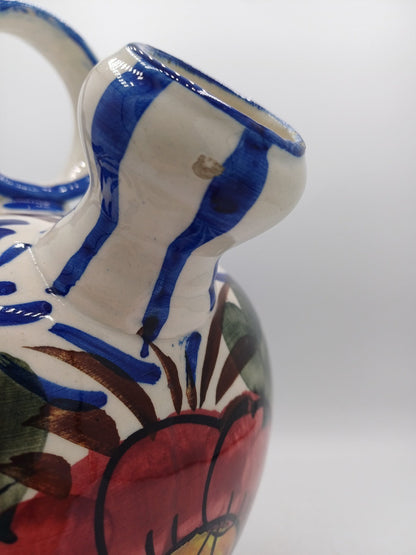 Gargoulette en Faïence Peinte à la Main – Décor Floral AR CONCEPT