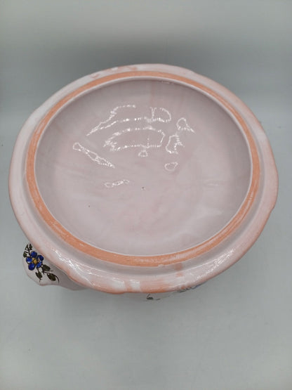 Soupière en Terre Polie Signée Jean Paulet – XXème siècle - Peint à la Main AR CONCEPT