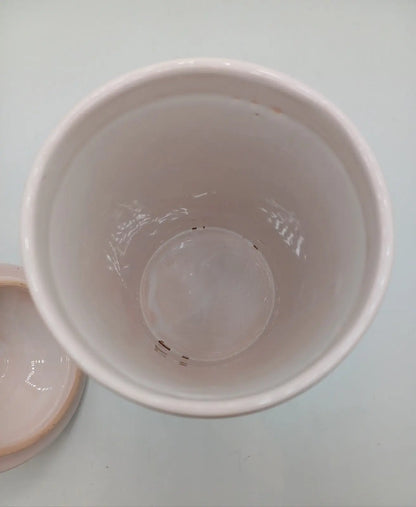 Grand Pot de Cuisine en Céramique – Décor Floral Peint à la Main – Signé AR CONCEPT