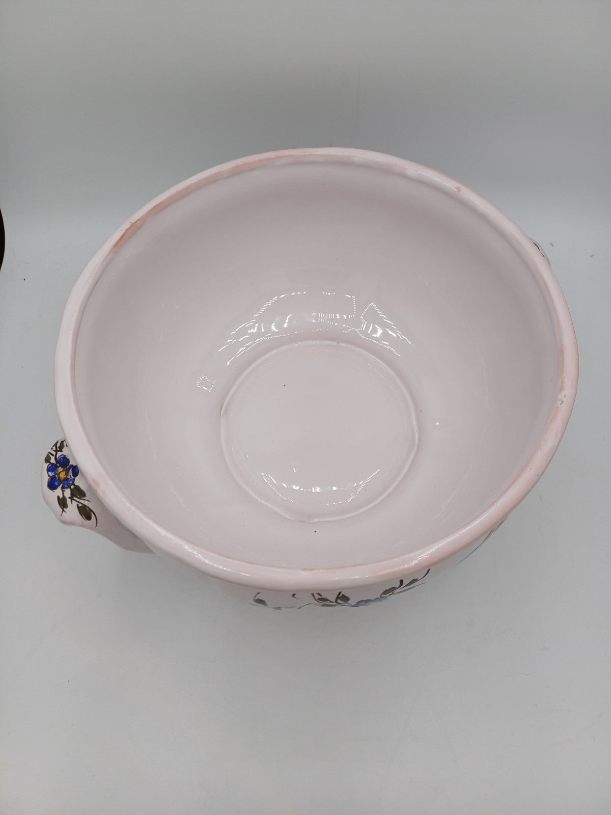 Soupière en Terre Polie Signée Jean Paulet – XXème siècle - Peint à la Main AR CONCEPT